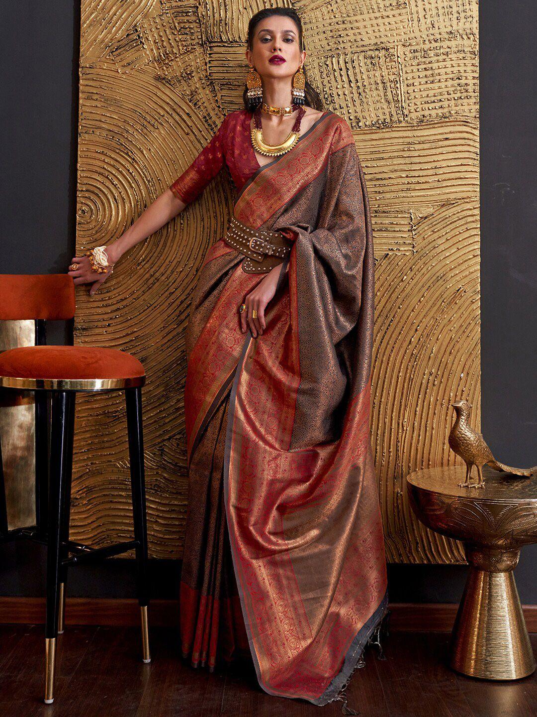 mitera  silk blend banarasi saree