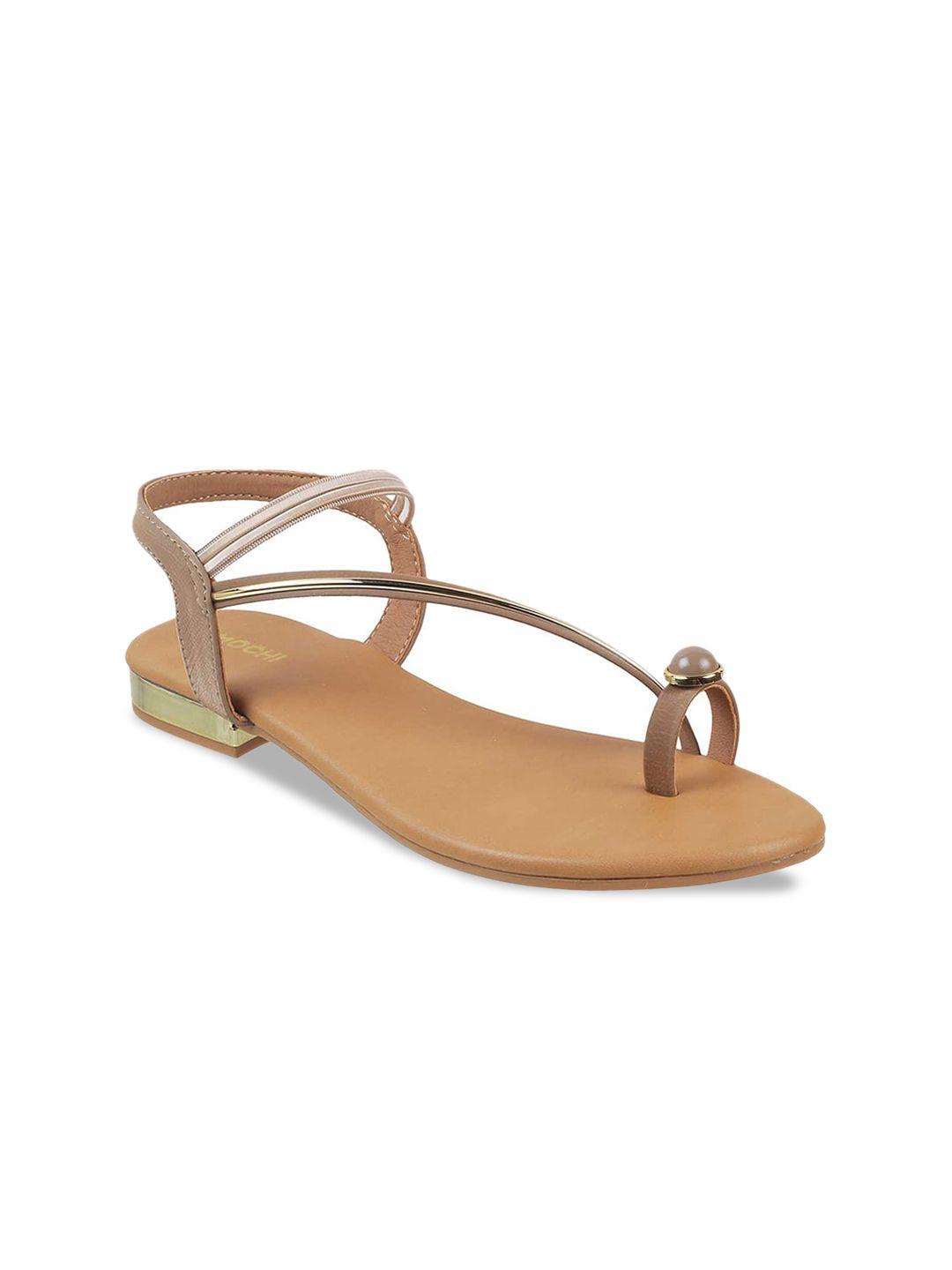 mochi women khaki one toe flats