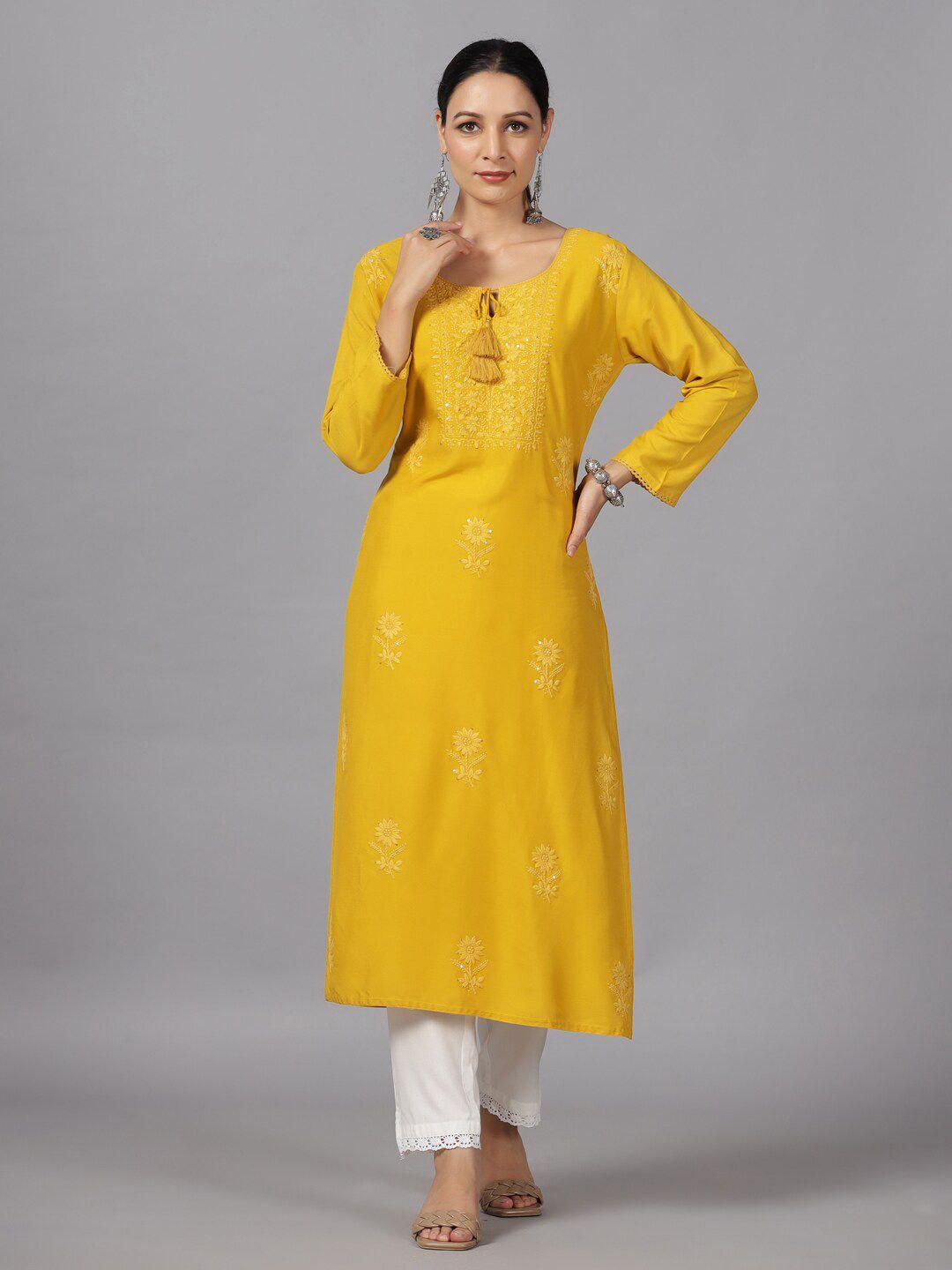 amchoor ethnic motifs embroidered kurta