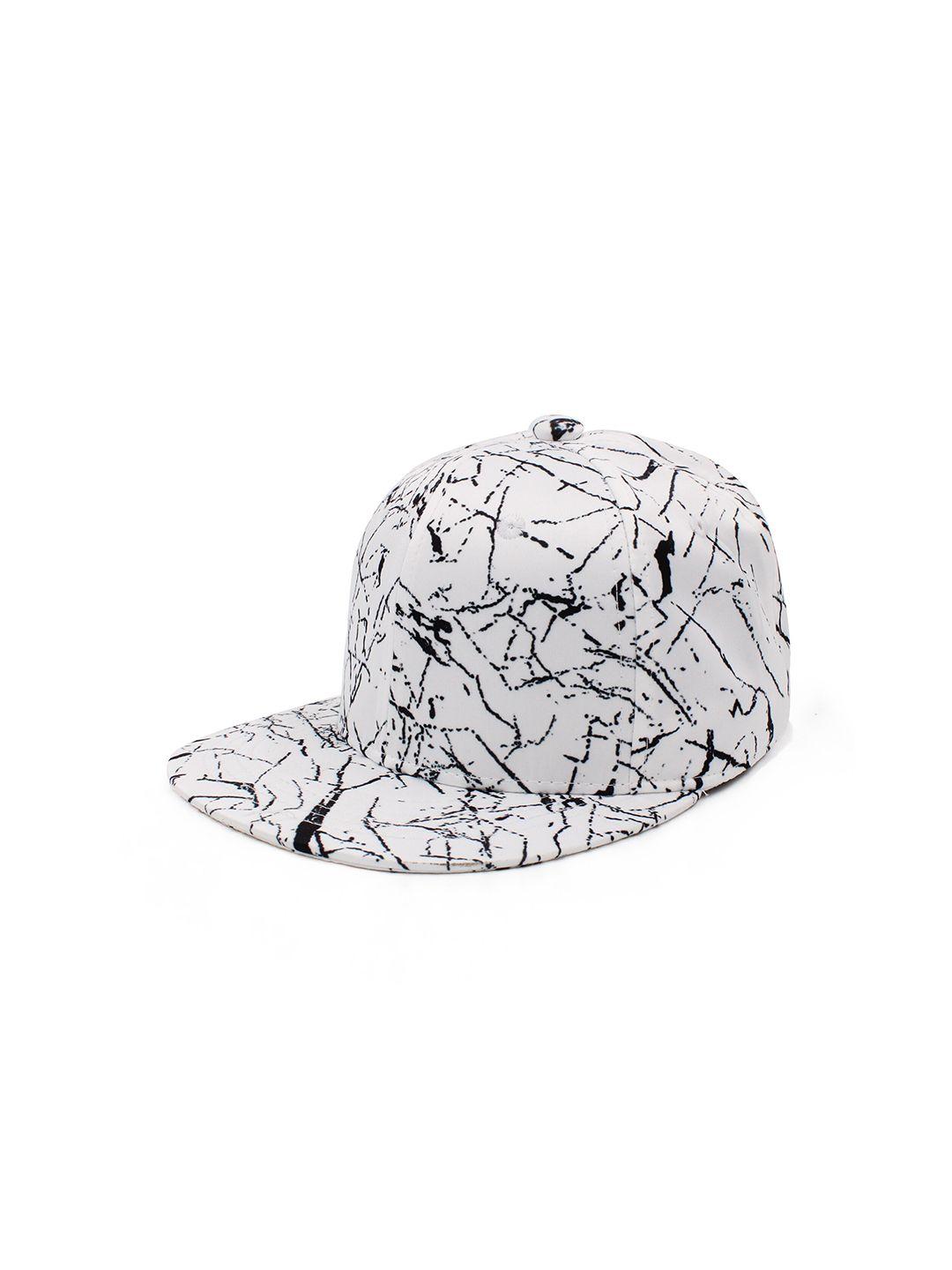 jenna unisex printed adjustable snapback cap with flat brim