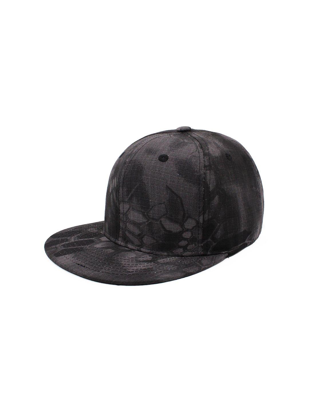 jenna unisex printed adjustable snapback cap with flat brim