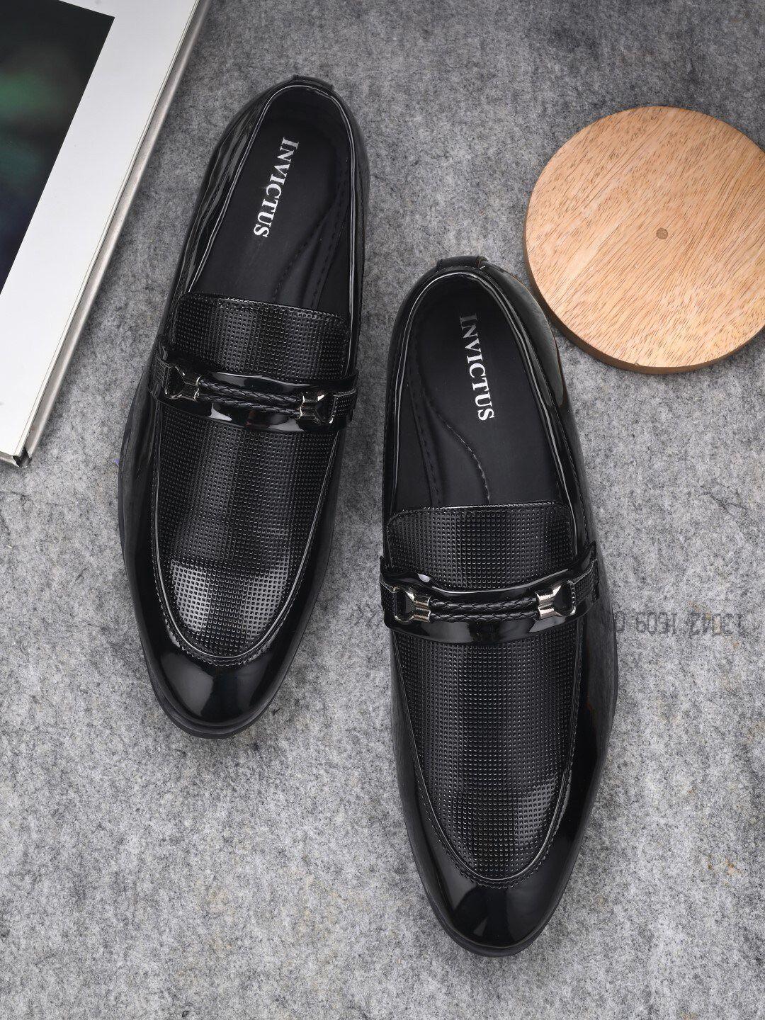 invictus men textured formal loafers