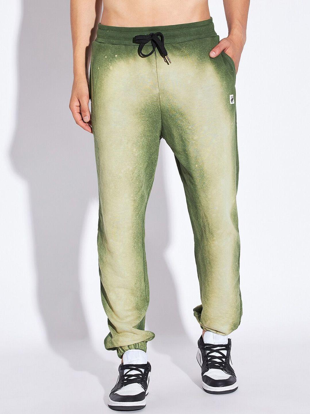 fugazee men tie & dyed cotton terry relaxed fit jogger