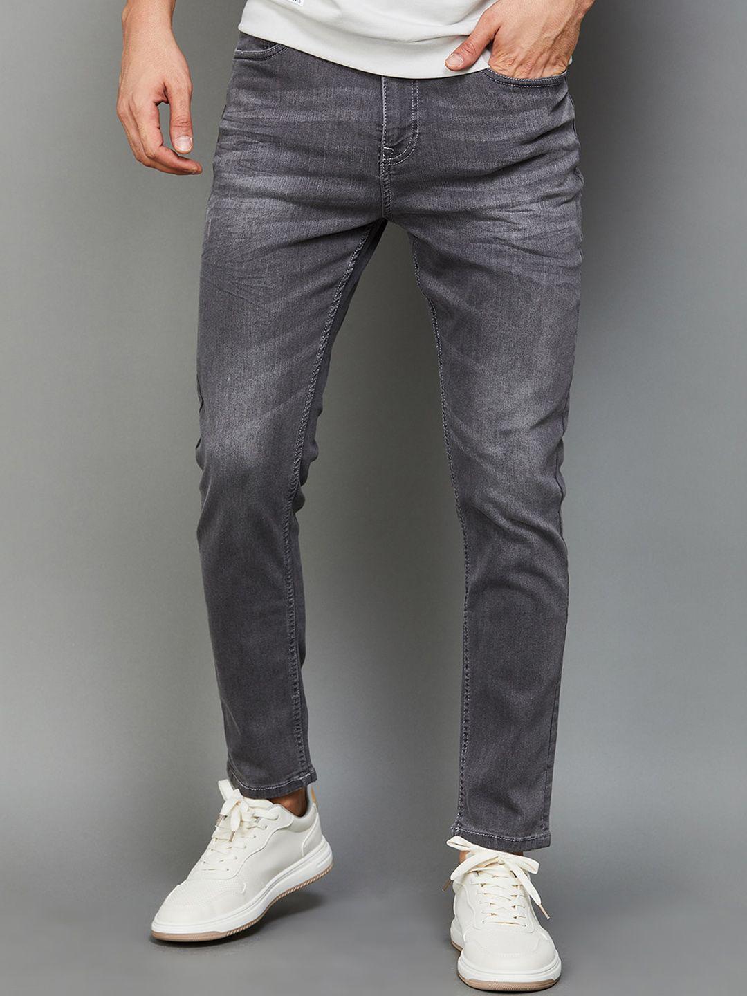 bossini men mid rise clean look jeans