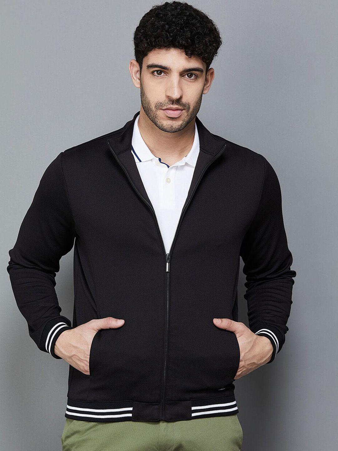 code by lifestyle mock collar bomber jacket