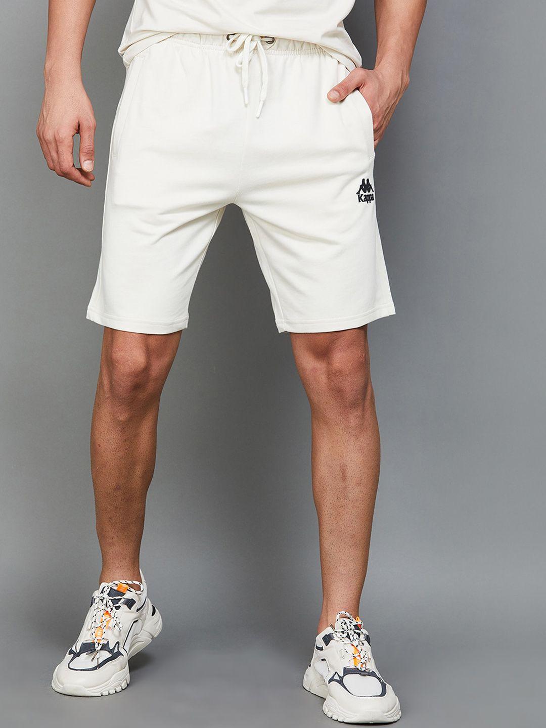 kappa men mid rise cotton sports shorts