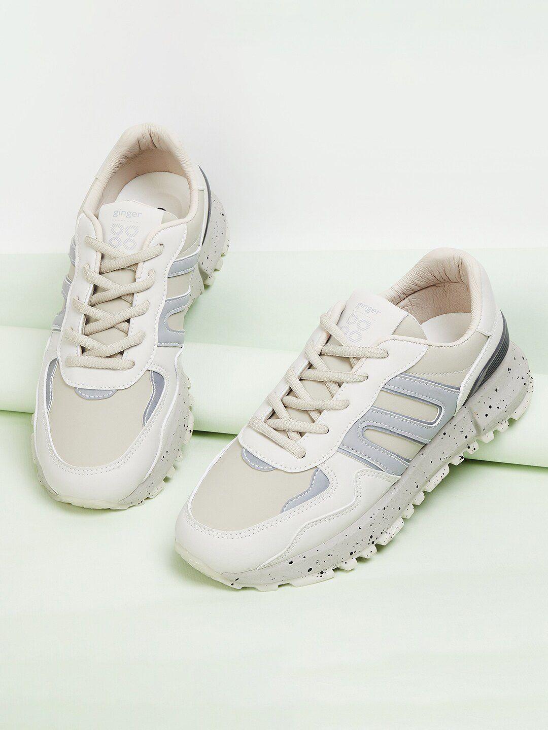 ginger by lifestyle women colourblocked sneakers