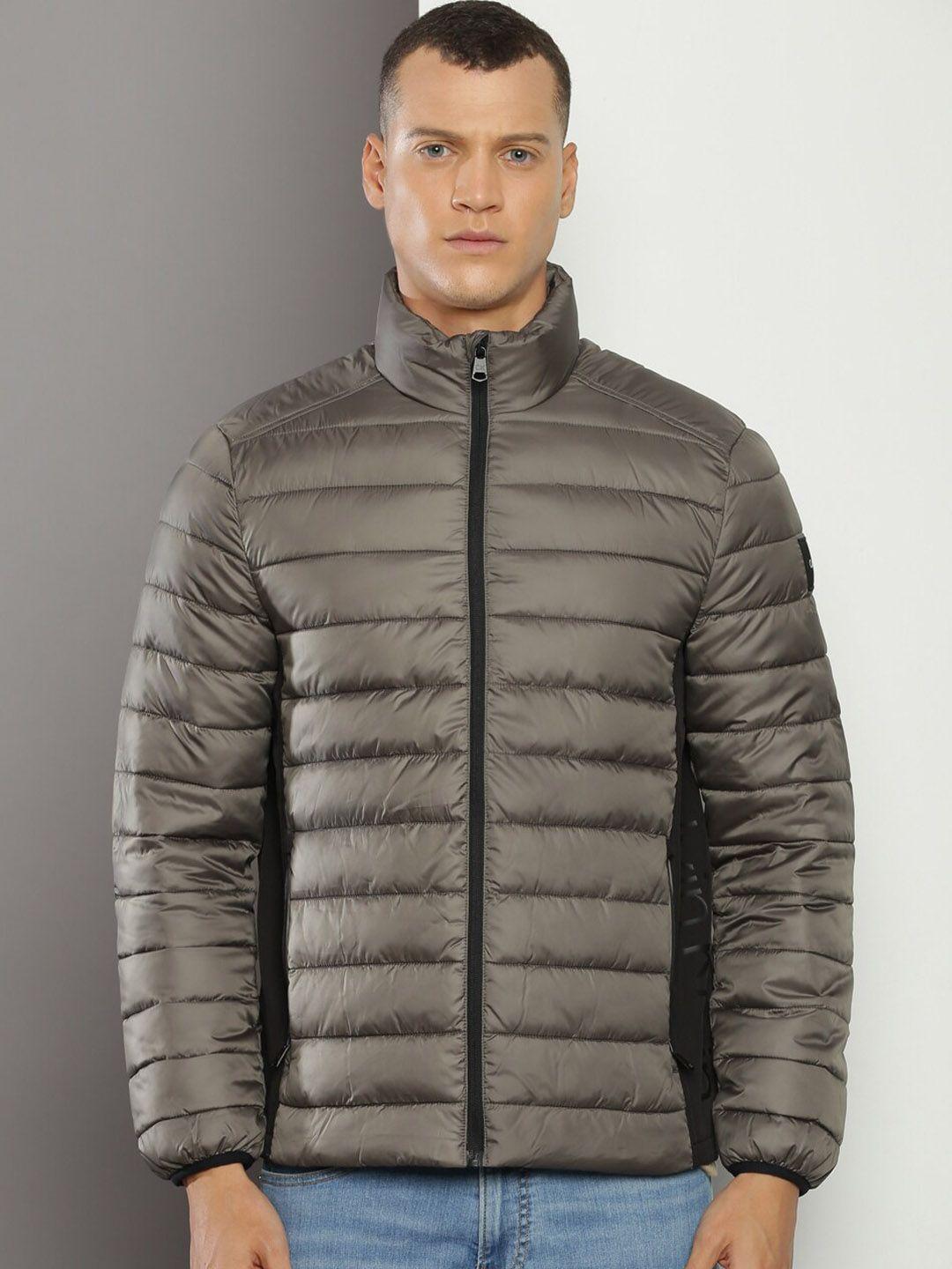 calvin klein jeans mock collar puffer jacket