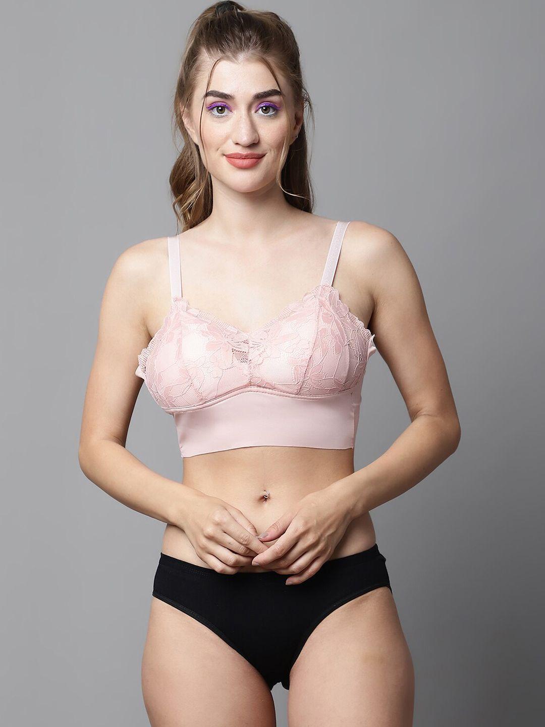 prettycat self design laced lingerie set