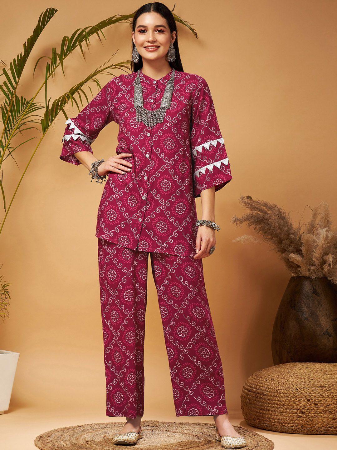 shae by sassafras ethnic motifs printed co-ords