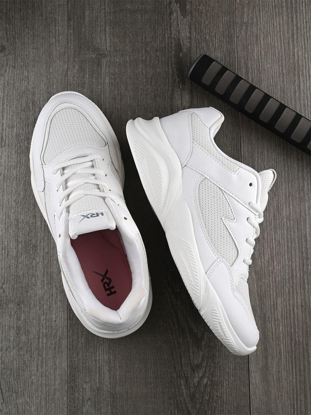 hrx by hrithik roshan women white mesh running non-marking shoes