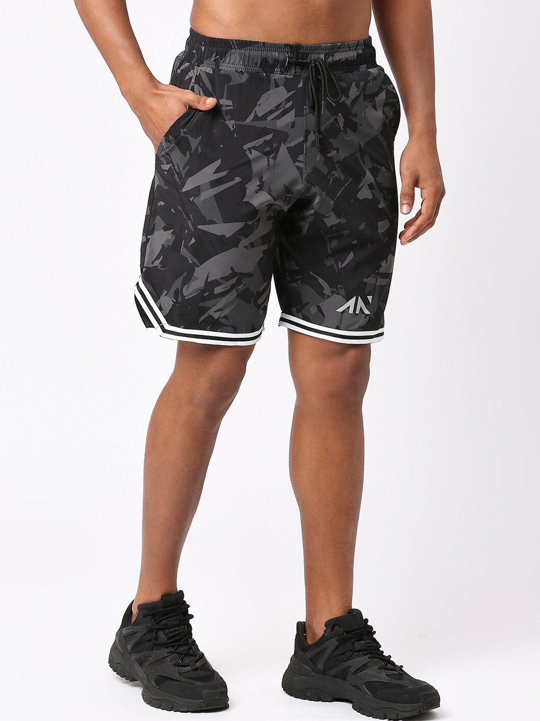 aesthetic nation men absract printed sports shorts