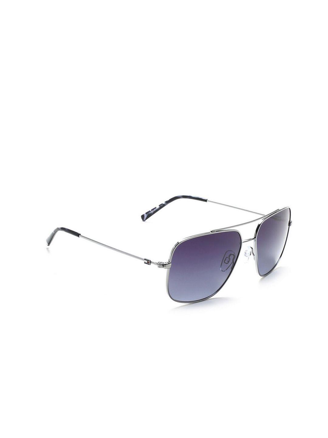 tommy hilfiger men aviator sunglasses with polarised & uv protected lens th 871pl c3 s