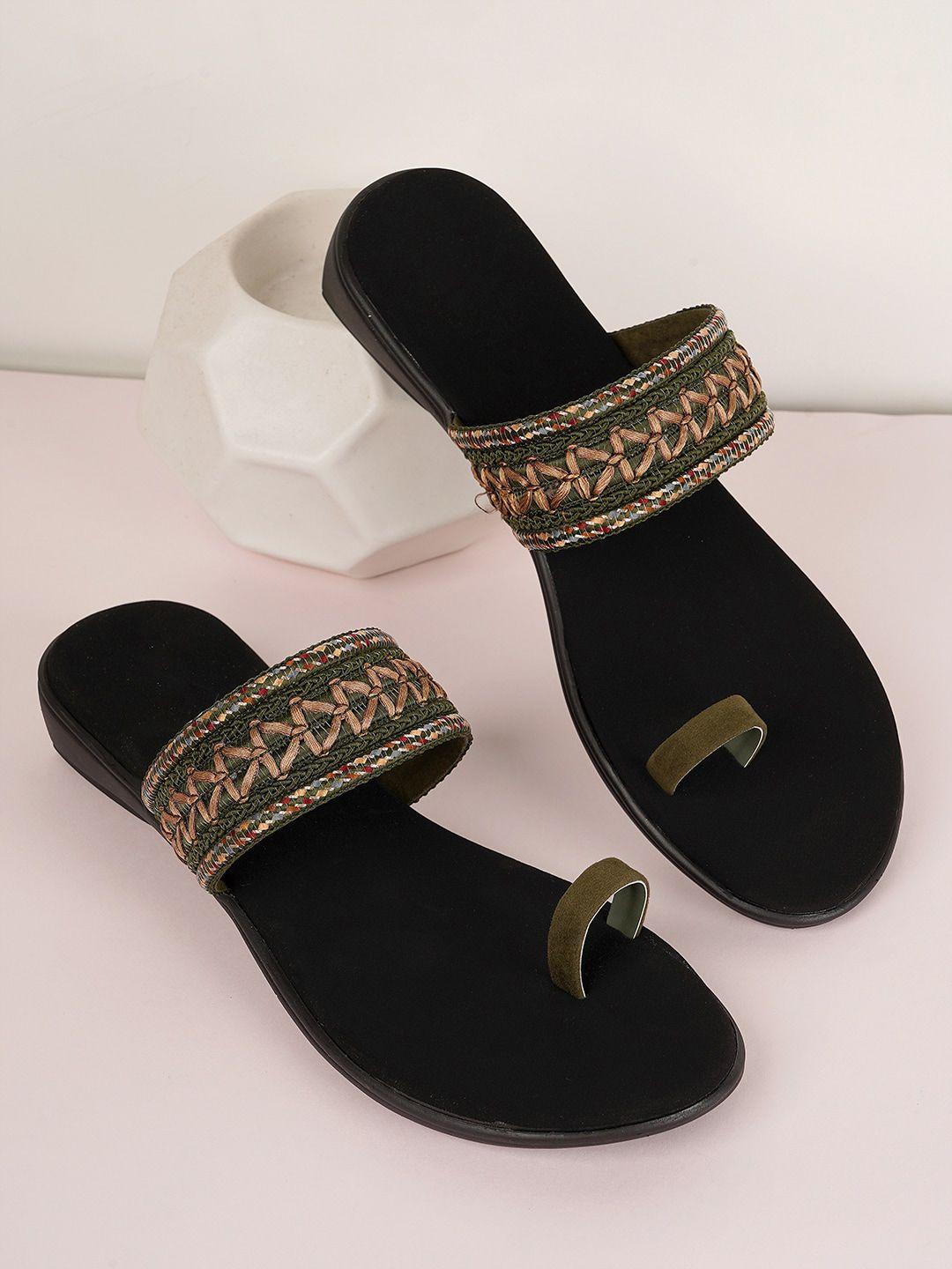 style shoes embroidered one toe flats