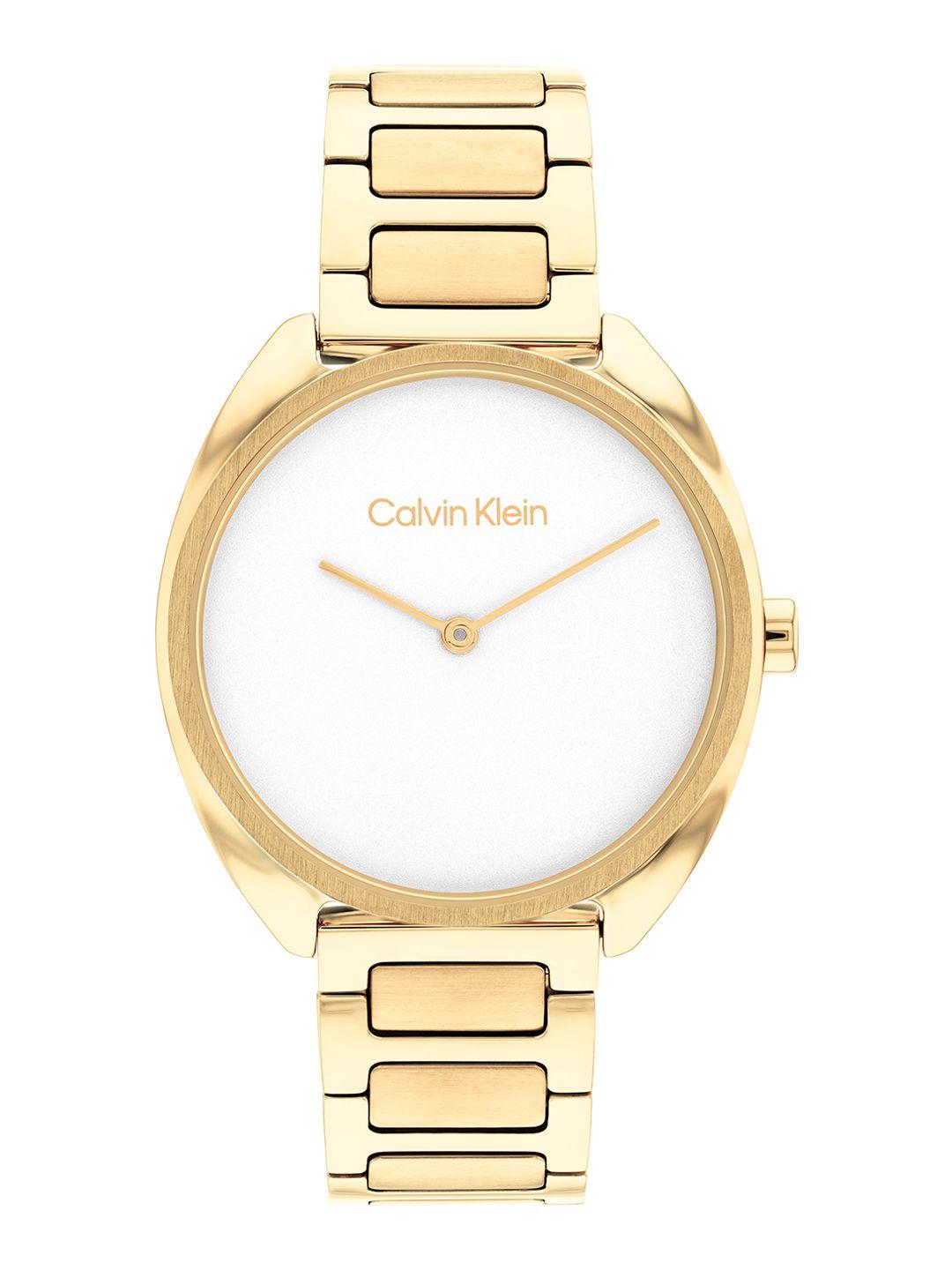 calvin klein women adorn analogue watch 25200276