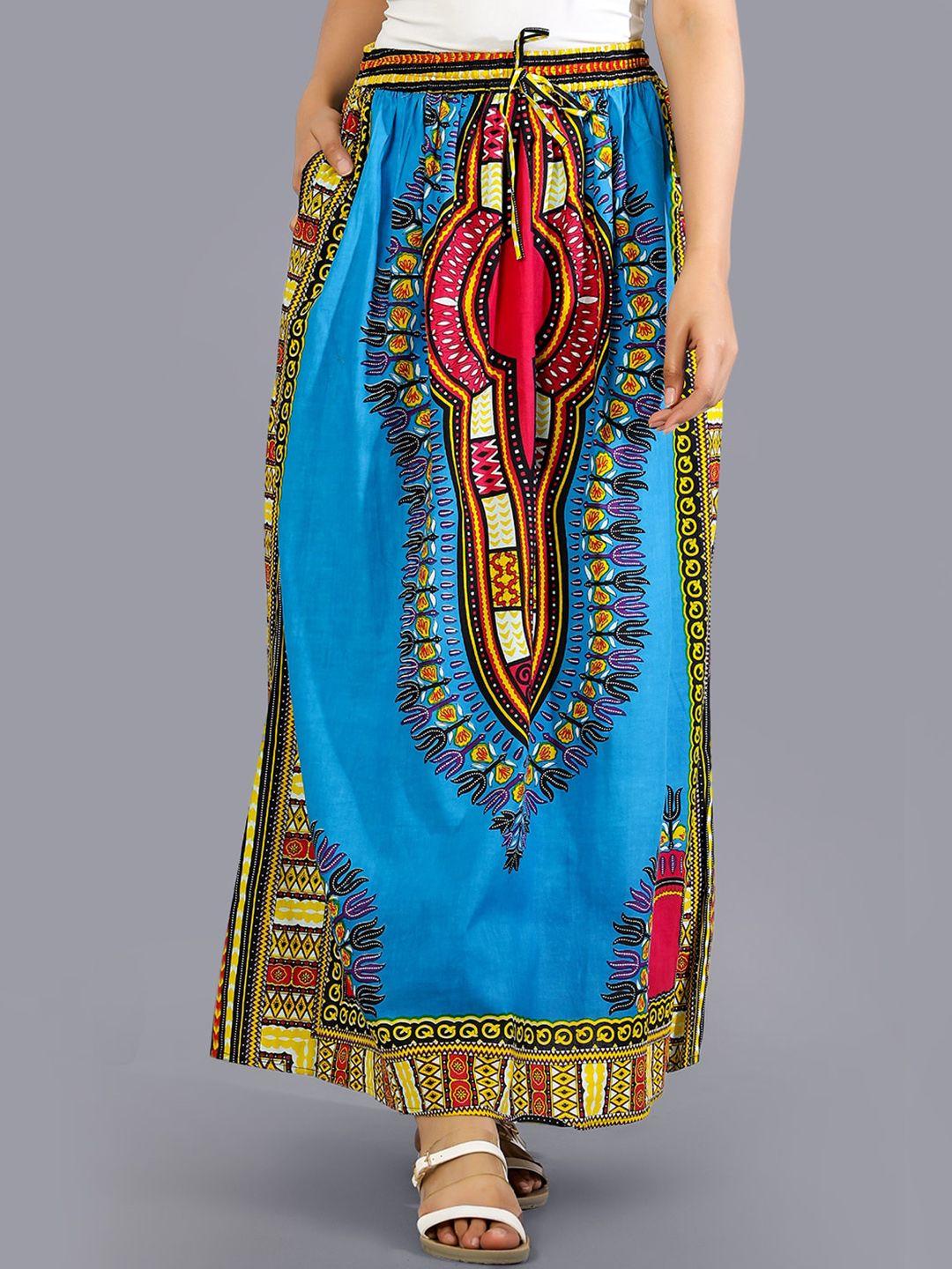 handicraft palace printed pure cotton bohemian maxi skirts