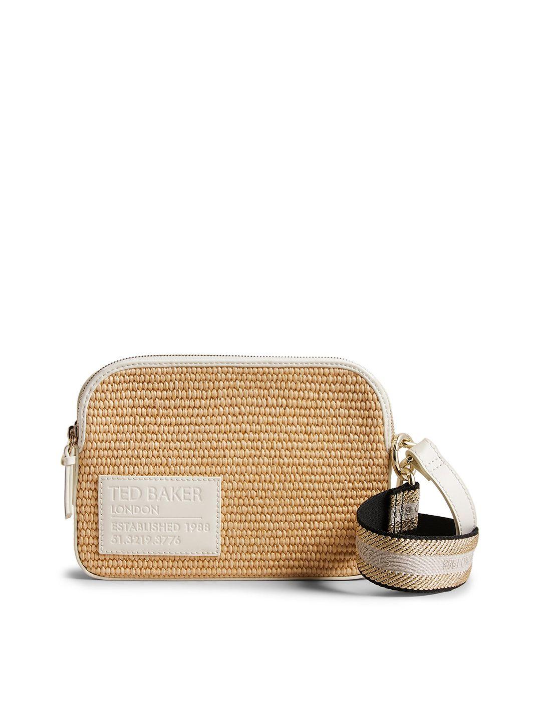 ted baker pu textured structured sling bag