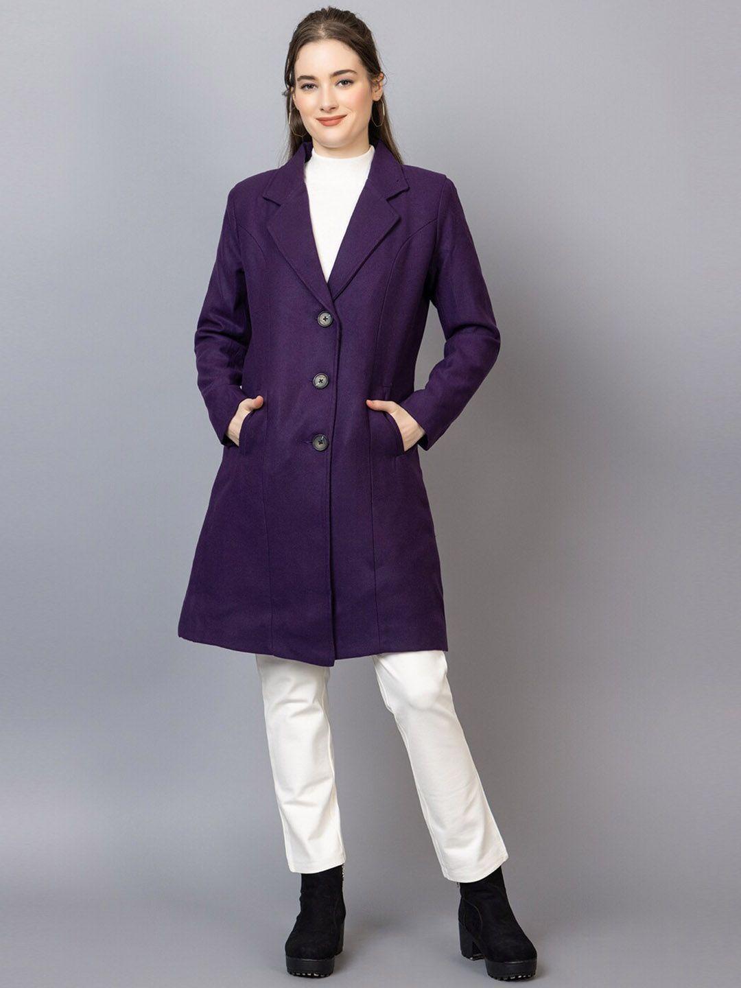 dlanxa notched lapel collar woolen overcoat