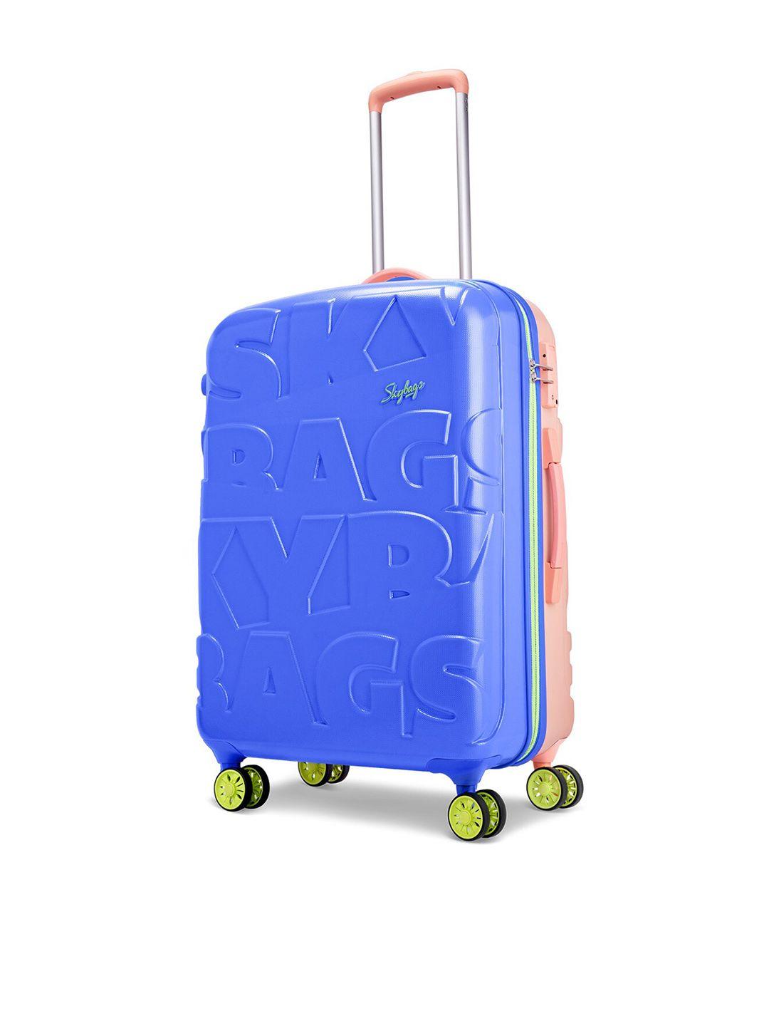 skybags textured hard-sided medium trolley suitcase