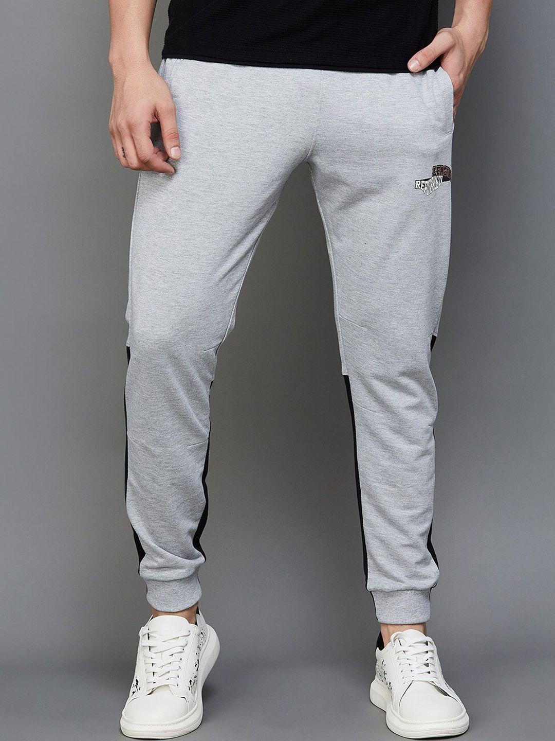 fame forever by lifestyle men mid-rise cotton joggers