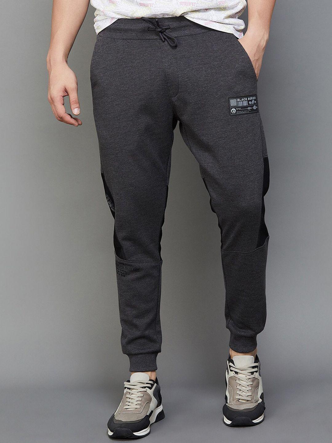 bossini men mid rise slim-fit sports joggers