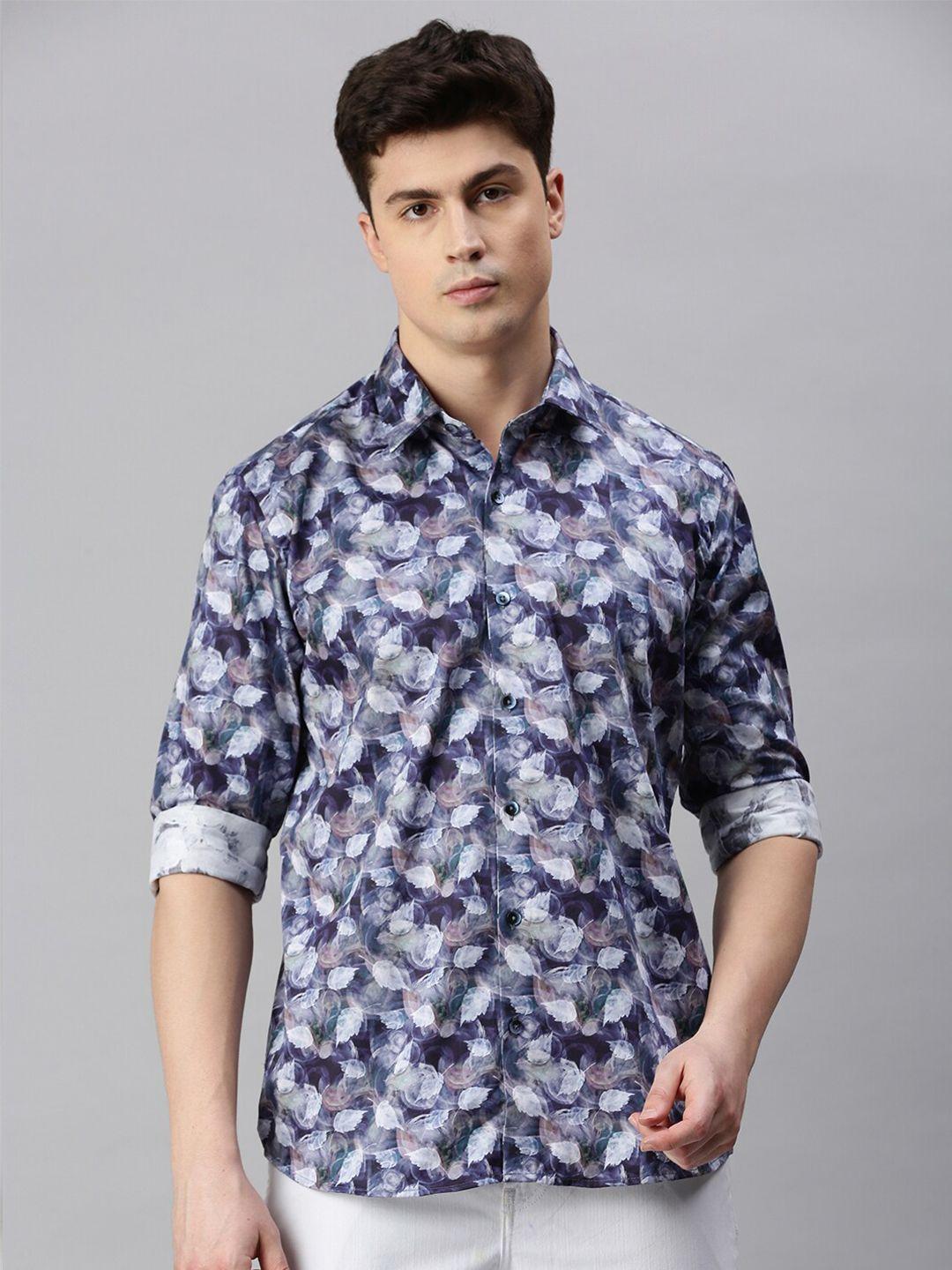 zedd graphic printed cotton casual shirt