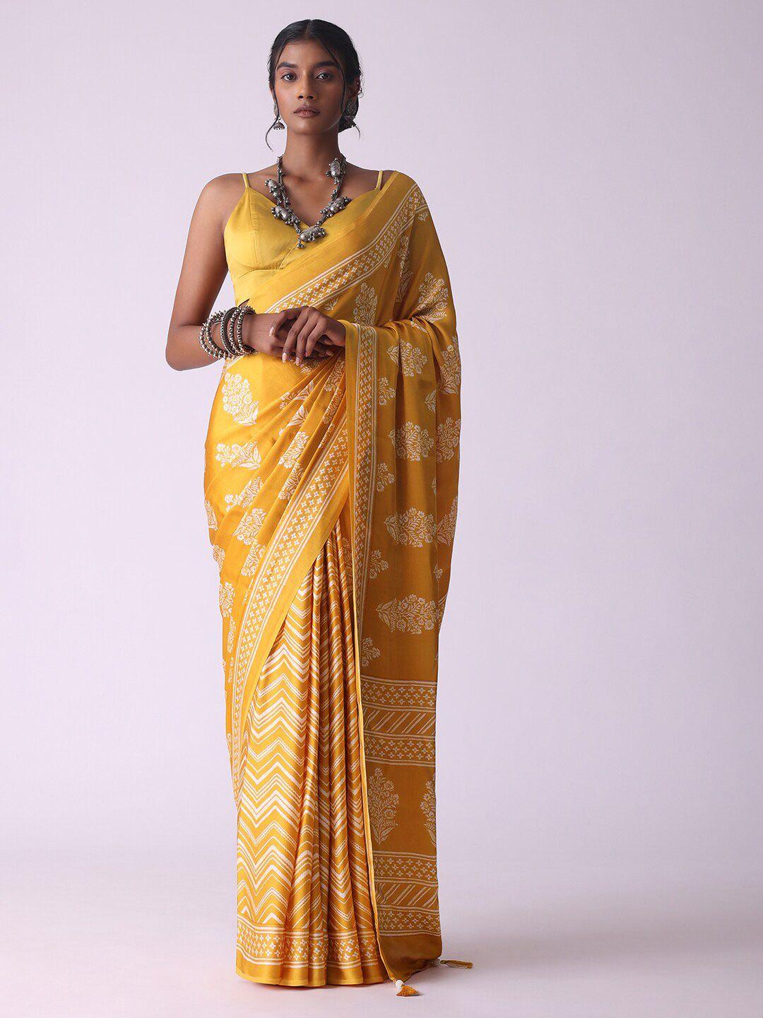 kalki fashion floral pure crepe saree