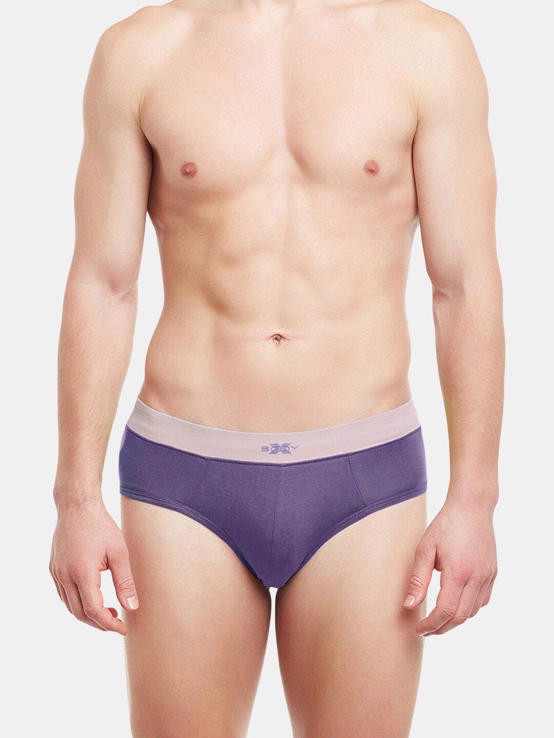 bodyx men low-rise basic briefs bx07b-mulled-grapes-s