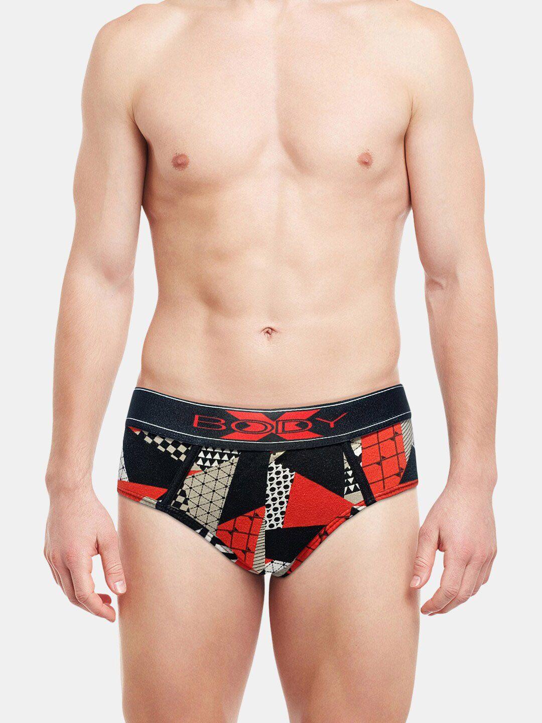 bodyx abstract printed pure cotton basic brief bx01b-print-16-l