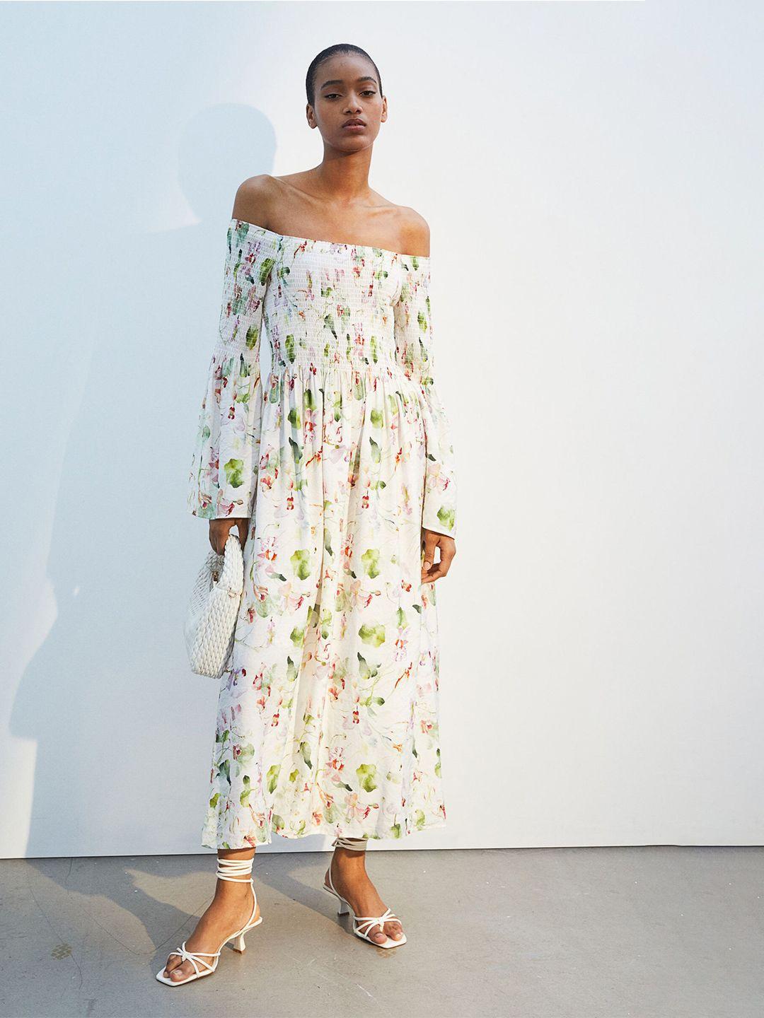 h&m smock-topped dress