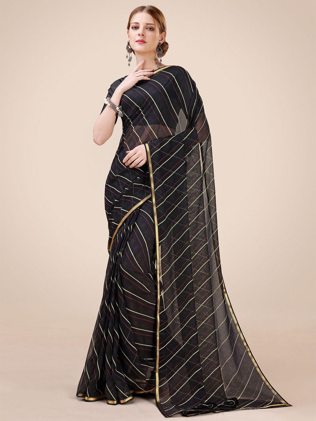 dori zari pure chiffon leheriya saree