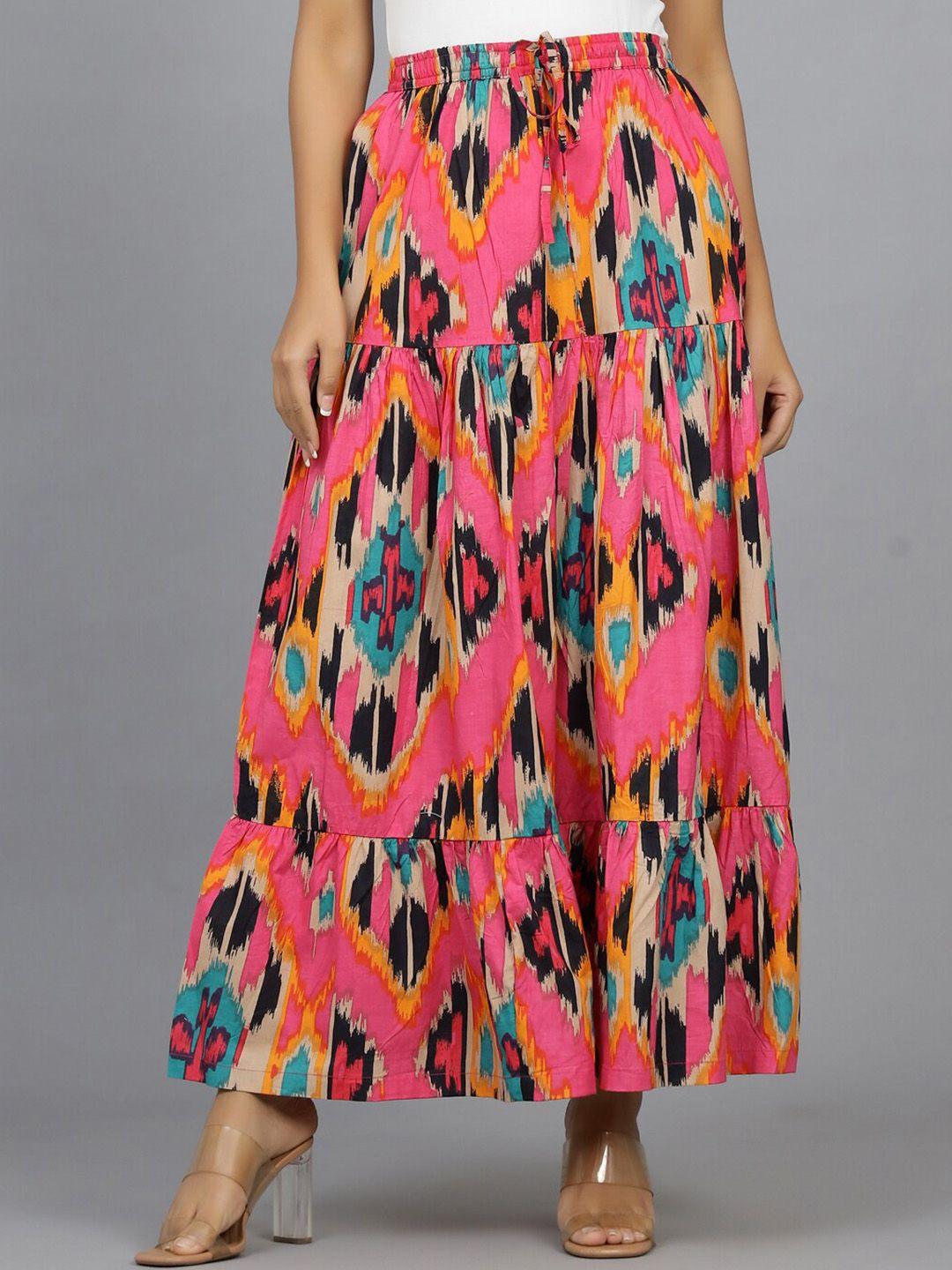 handicraft palace printed pure cotton  maxi skirt