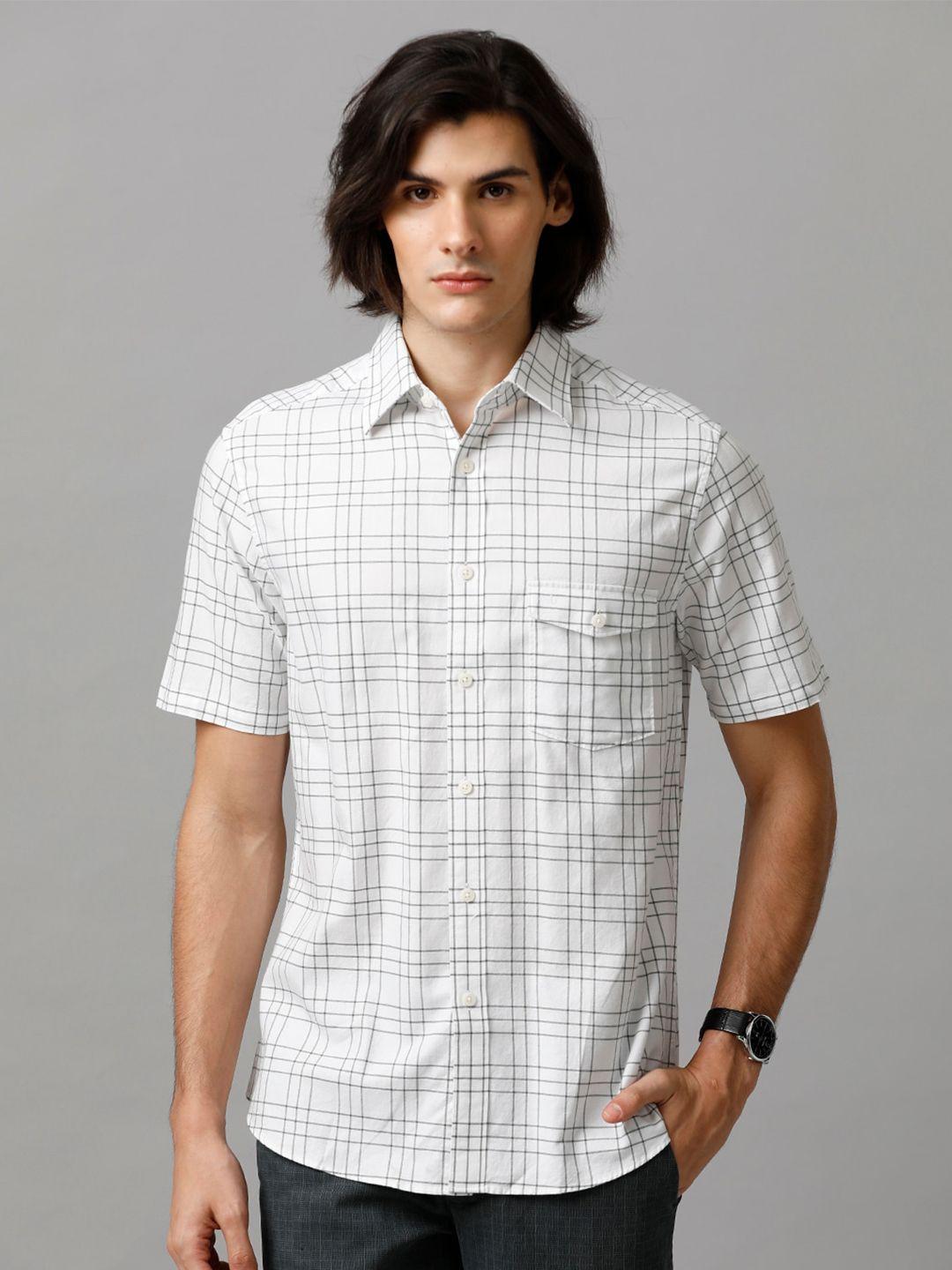 aldeno comfort fit tartan checked pure cotton casual shirt