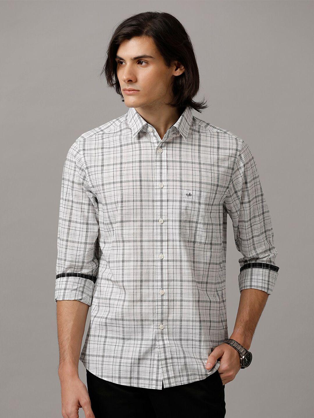 aldeno comfort fit tartan checked casual pure cotton shirt