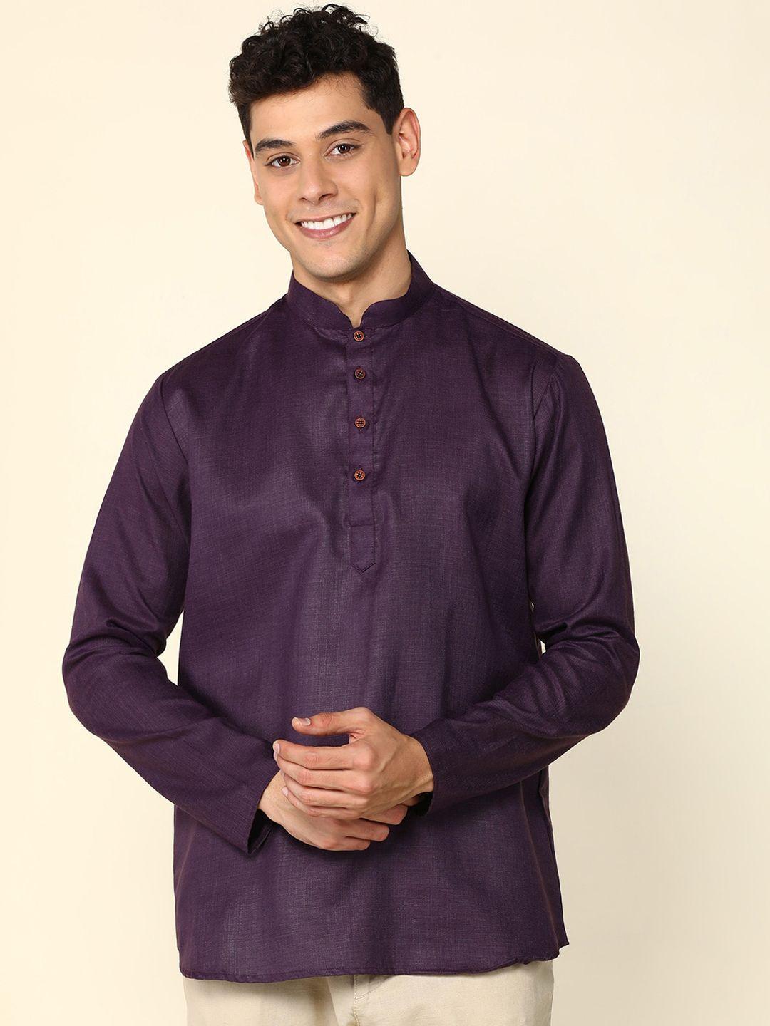 anubhutee mandarin collar straight cotton kurta