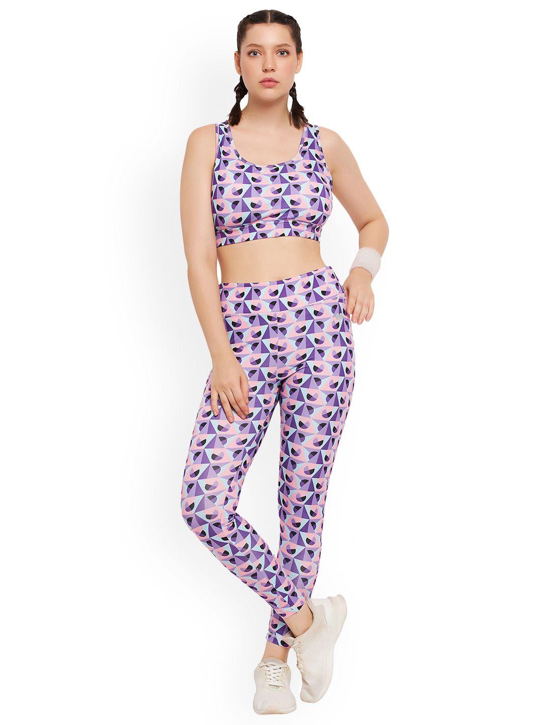 clovia  women printed tracksuits