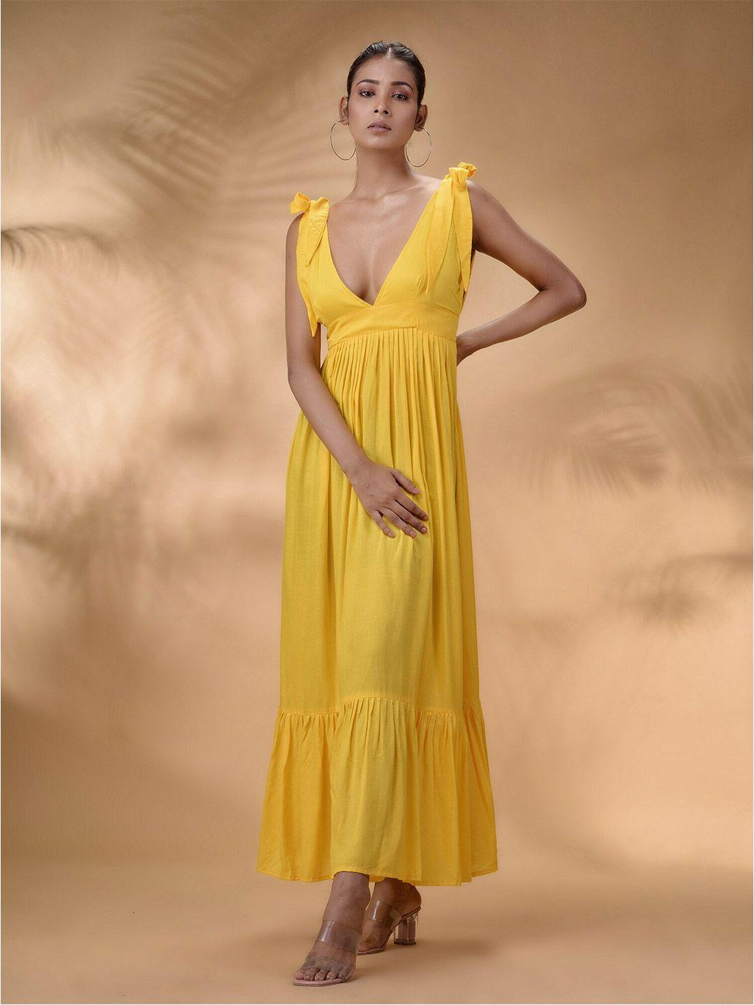 disli yellow maxi dress