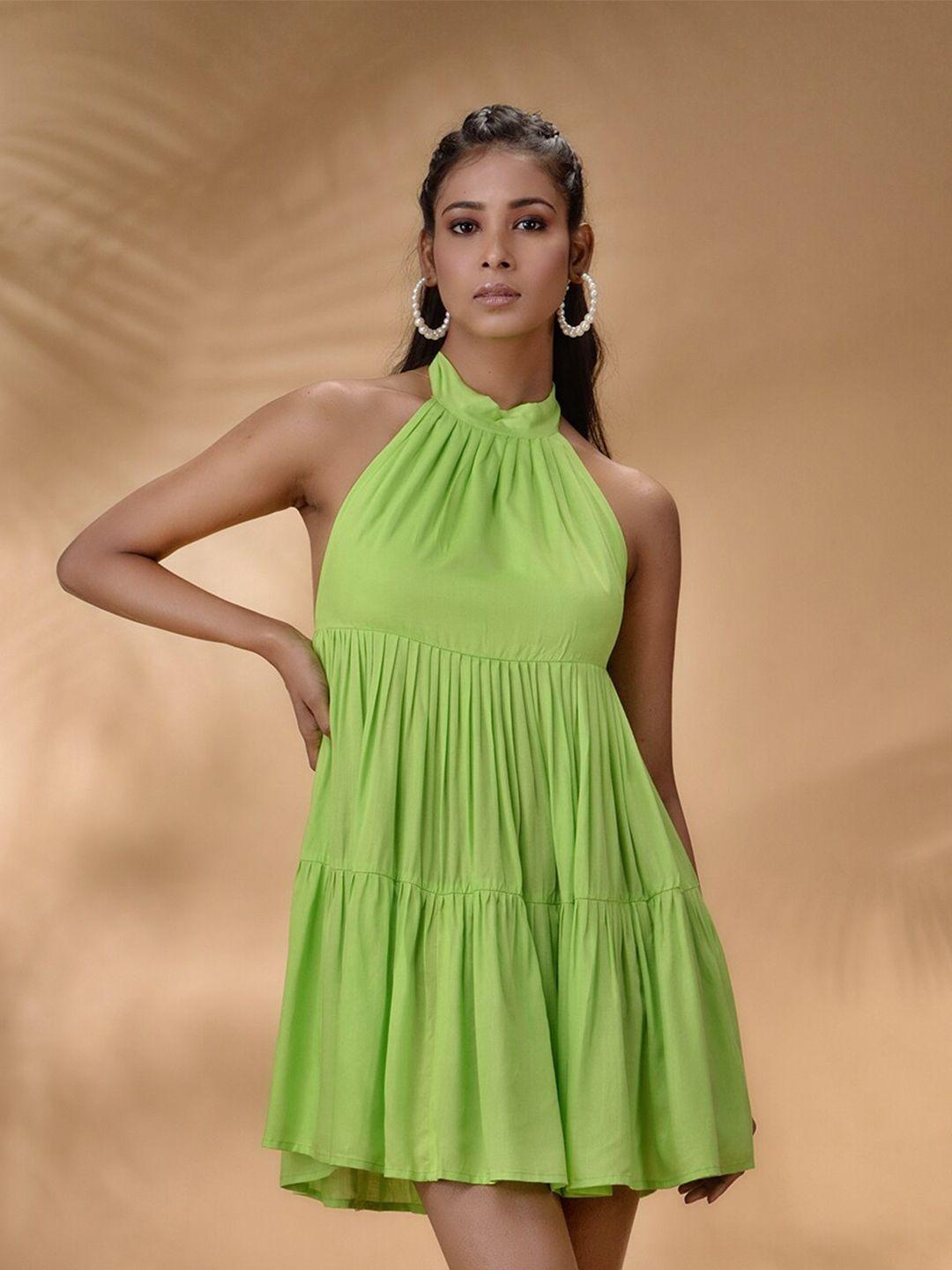 disli fluorescent green maxi dress