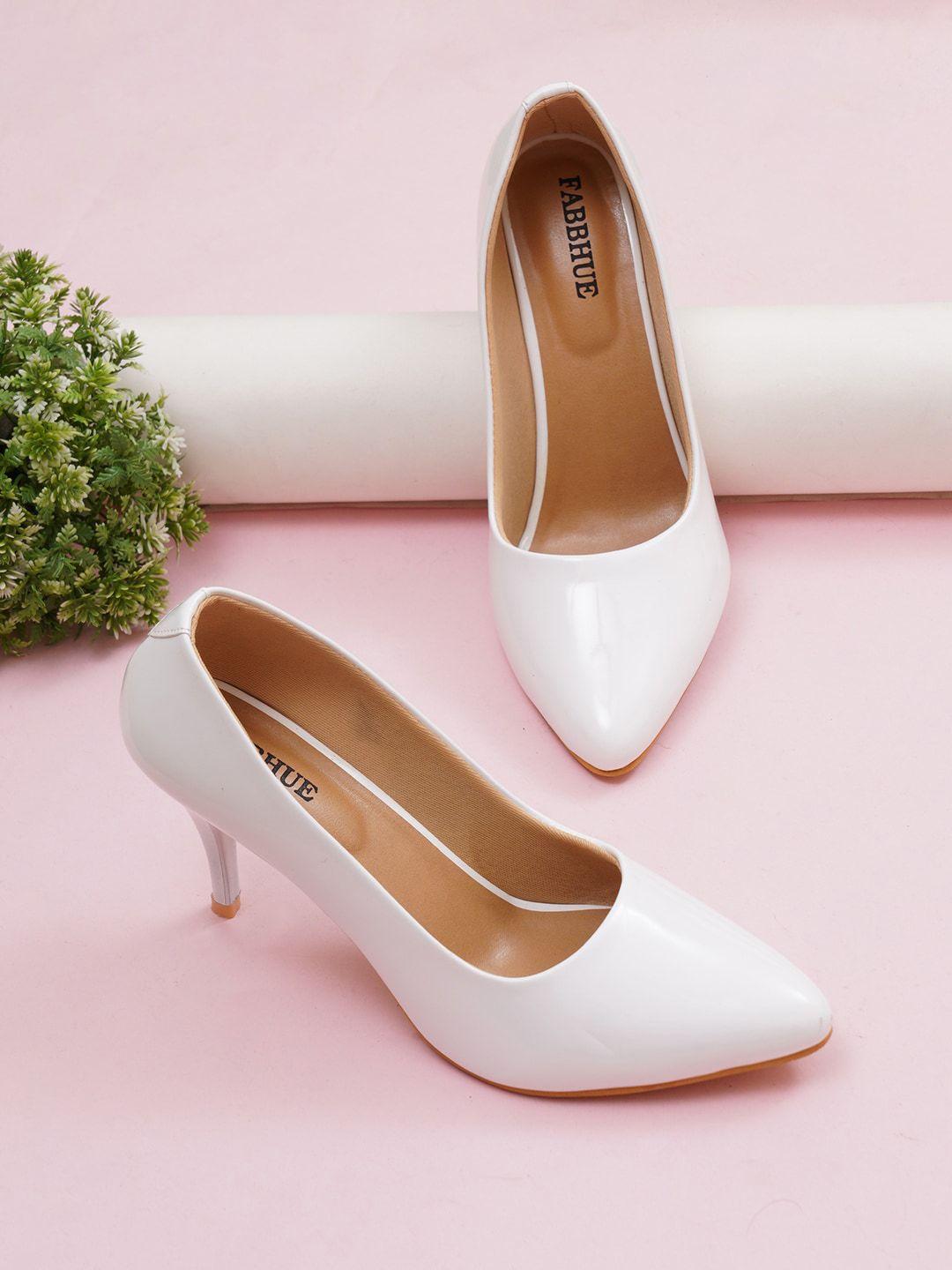 fabbhue pointed toe slim heel pumps