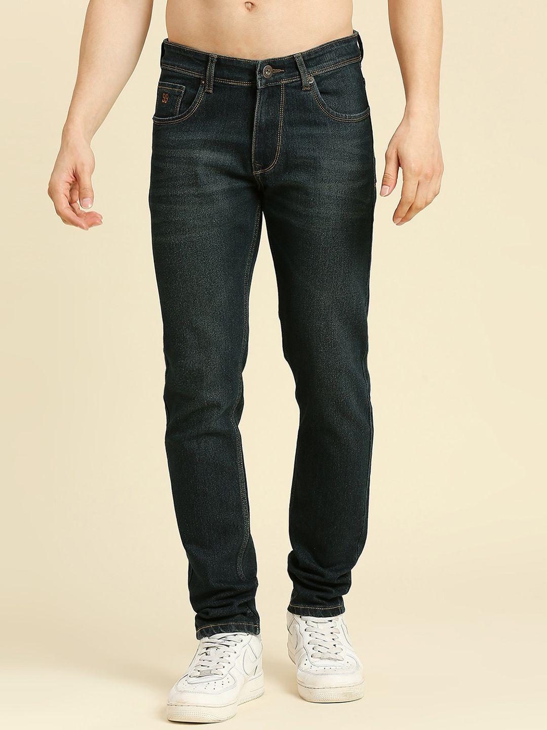 hj hasasi men blue light fade acid wash stretchable jeans