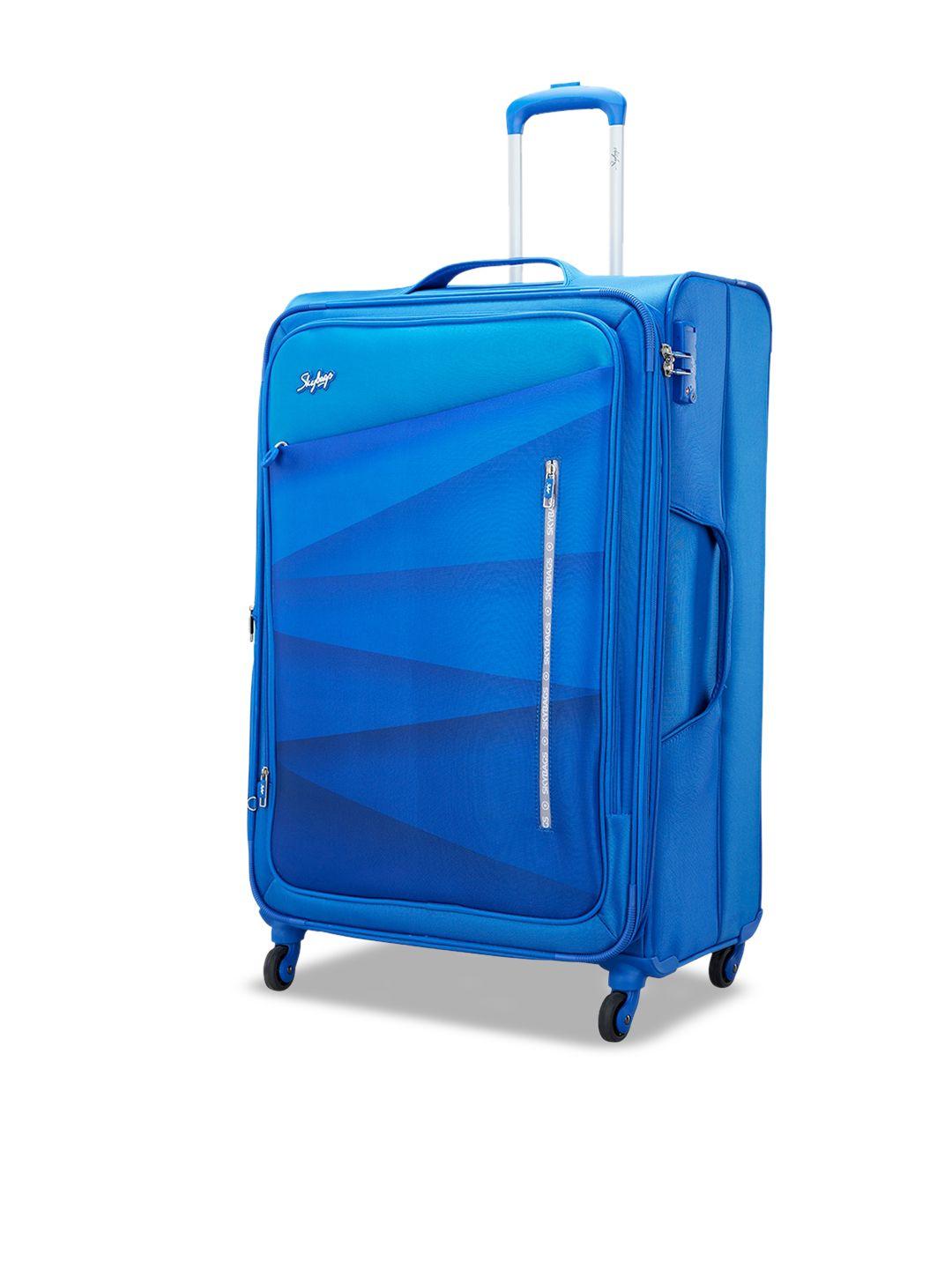 skybags textured soft-sided large trolley bag