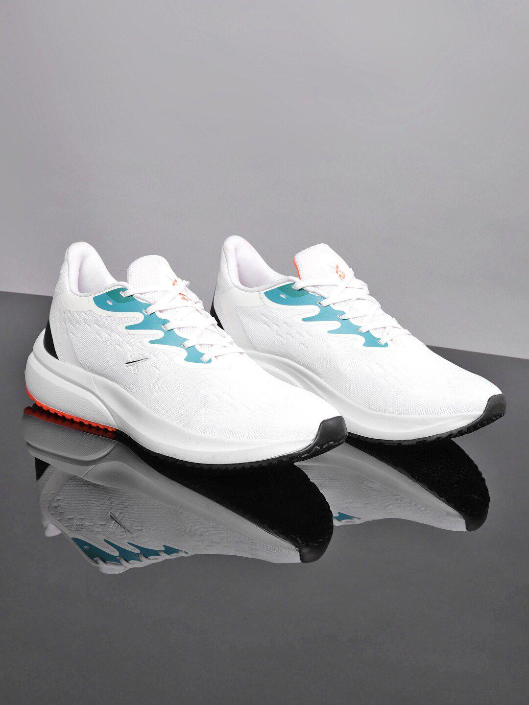 hrx by hrithik roshan men white & sea green zoom mesh running shoes