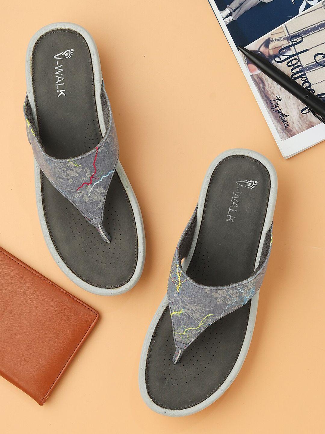 v-walk women printed comfort flats