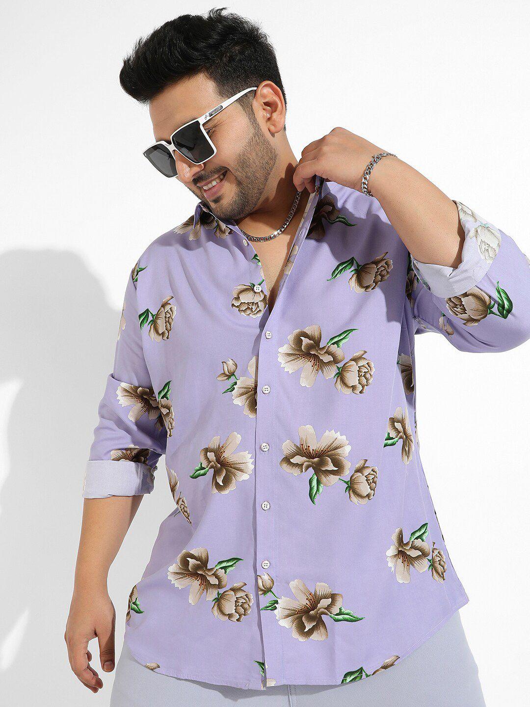 instafab plus classic opaque printed casual shirt