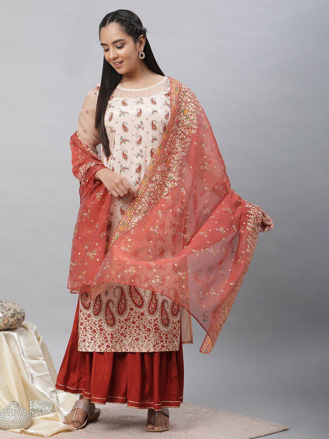 aurelia floral printed dupatta