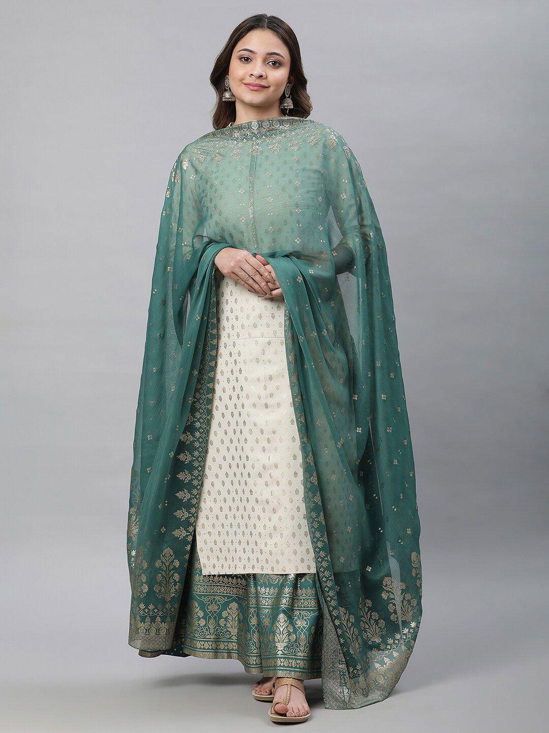 aurelia floral motifs printed dupatta