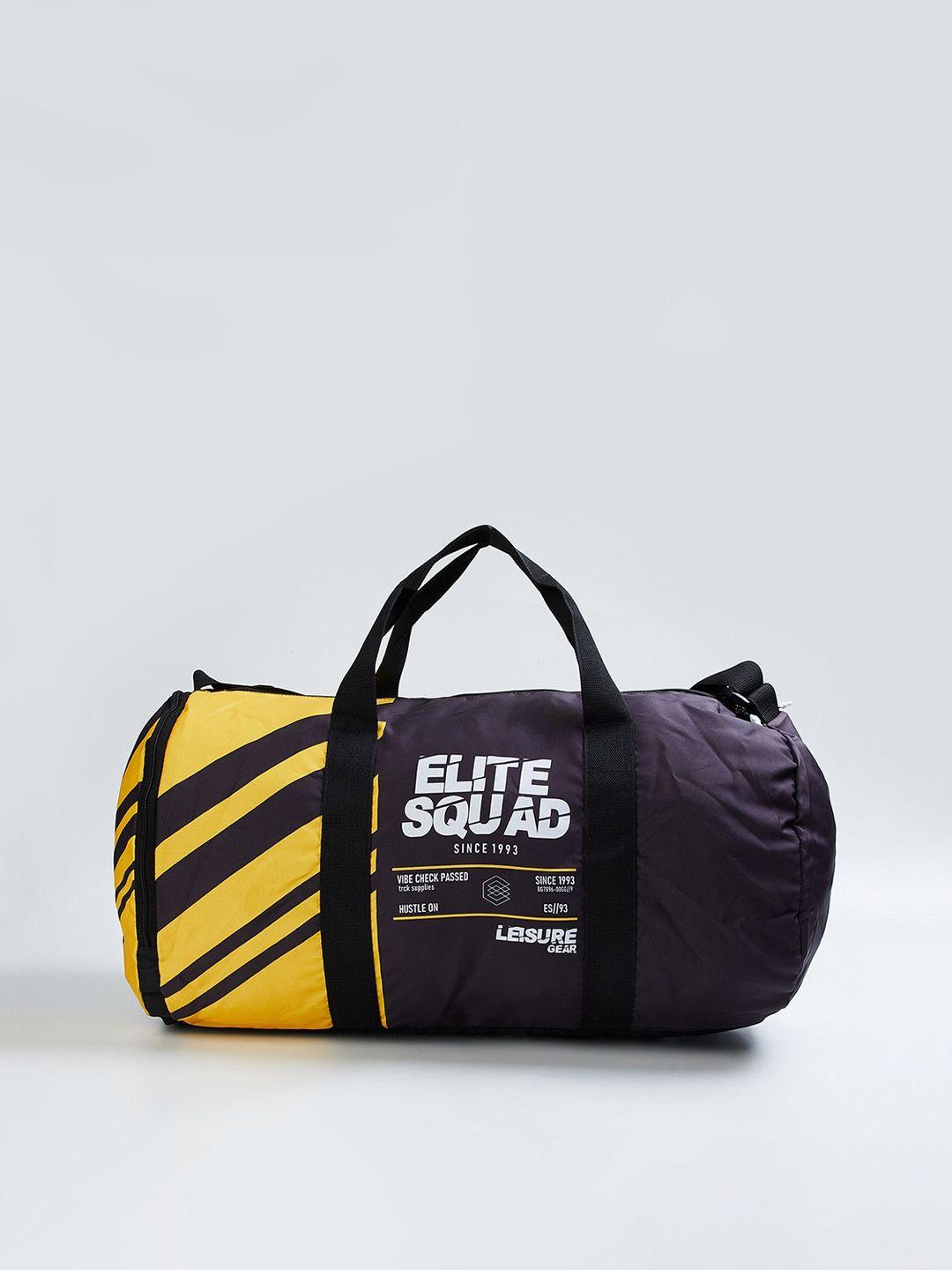 max men printed duffel bag