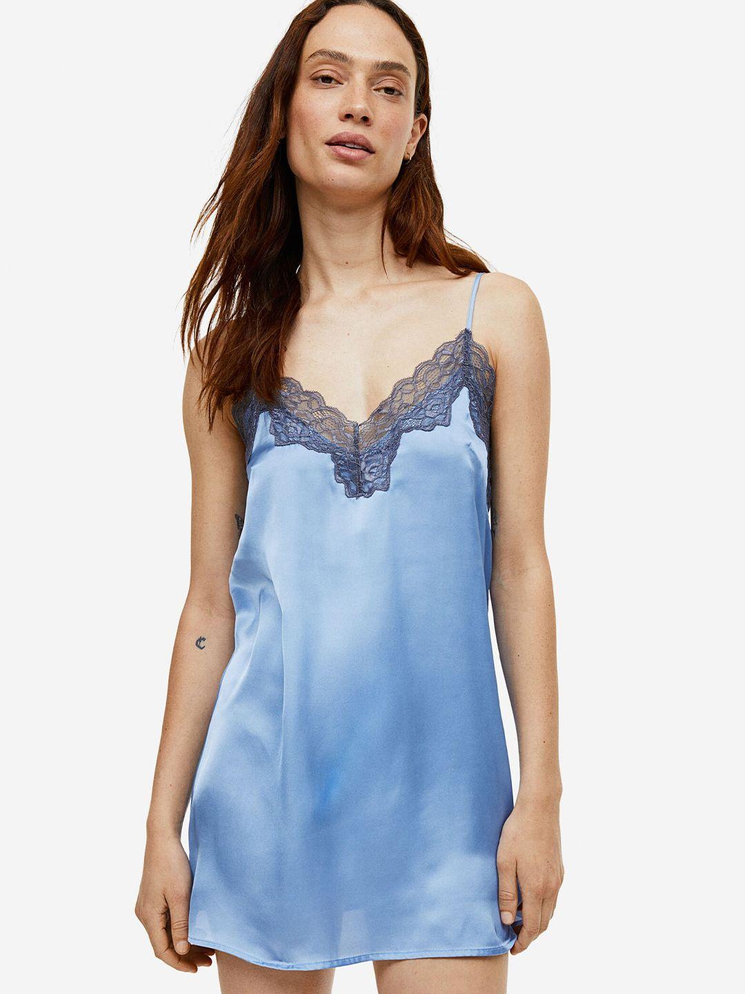 h&m satin nightslip