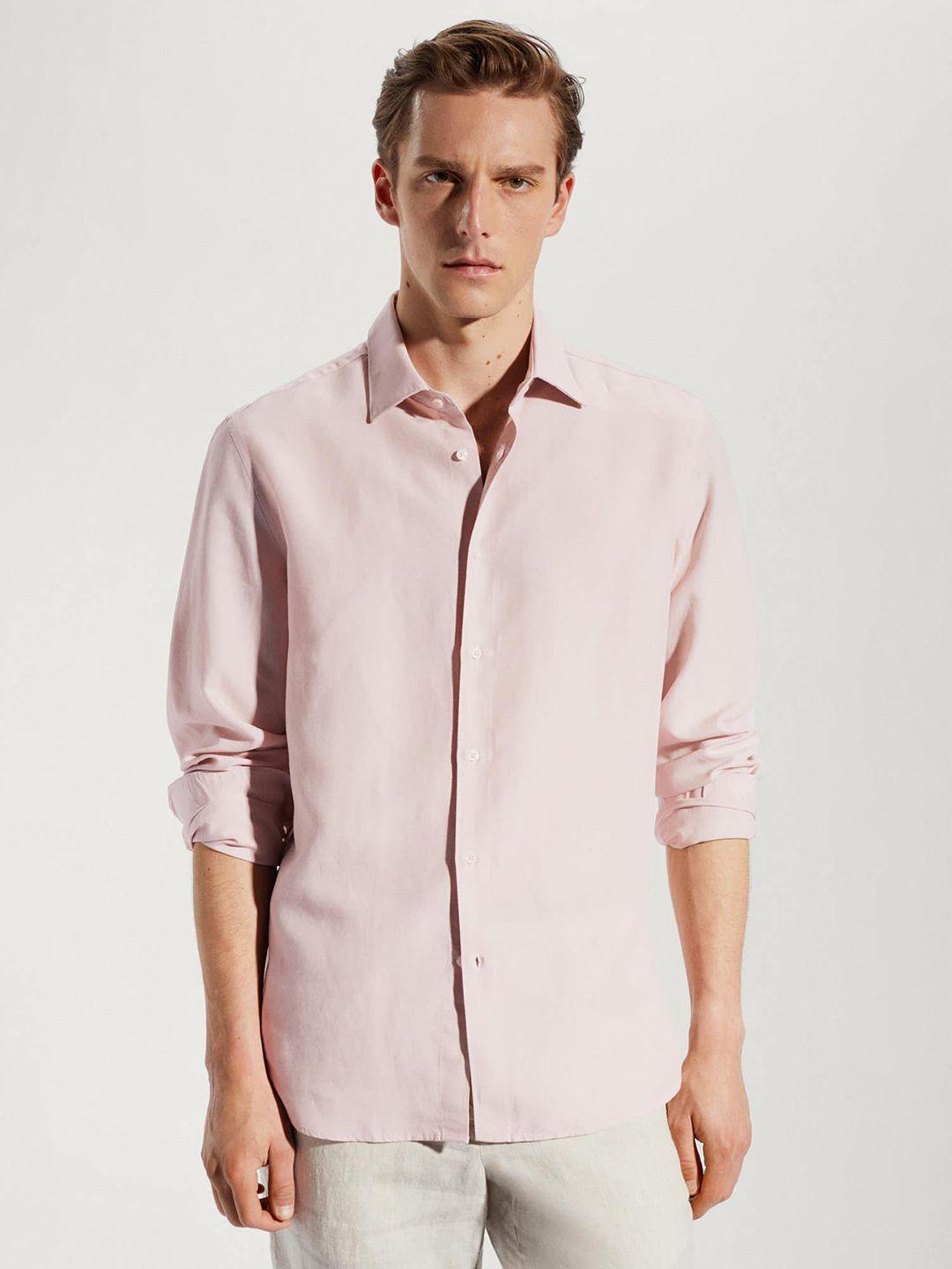 mango man slim fit opaque casual shirt