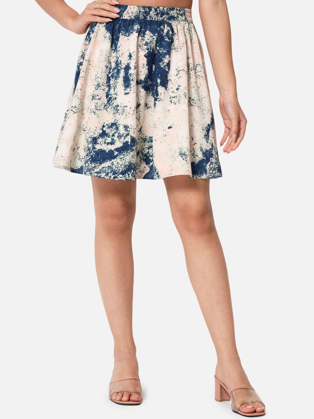 baesd tie & dye a-line skirt